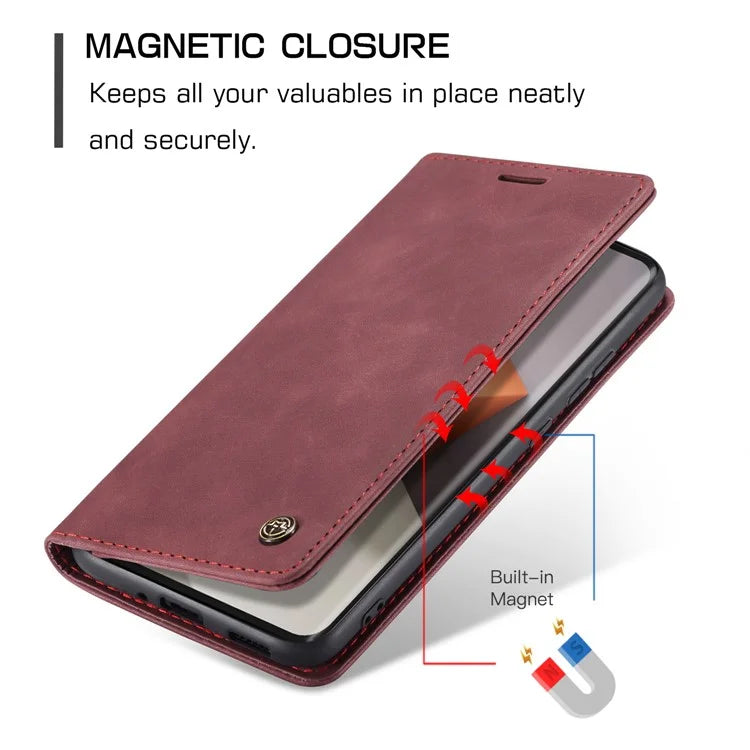 CASEME 013 Series For Xiaomi Redmi Note 13 Pro+ 5G Case Wallet Stand Flip Leather Phone Cover