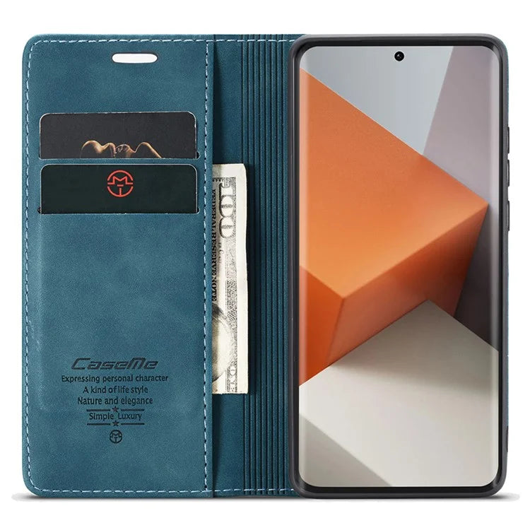 CASEME 013 Series For Xiaomi Redmi Note 13 Pro+ 5G Case Wallet Stand Flip Leather Phone Cover