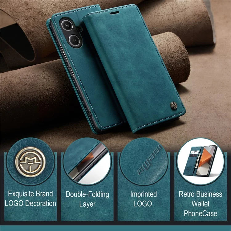 CASEME 013 Series For Xiaomi Redmi Note 13 Pro+ 5G Case Wallet Stand Flip Leather Phone Cover