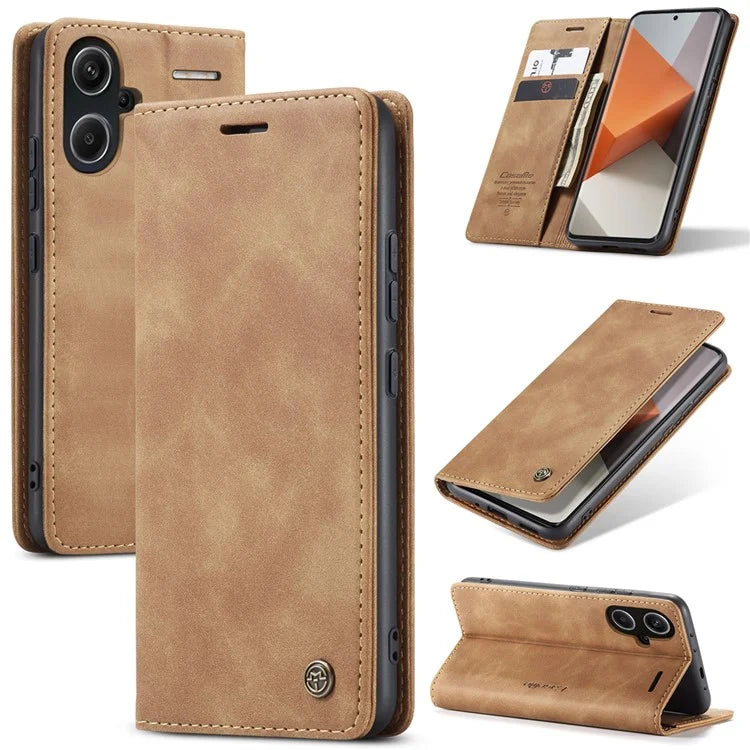CASEME 013 Series For Xiaomi Redmi Note 13 Pro+ 5G Case Wallet Stand Flip Leather Phone Cover
