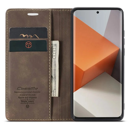 CASEME 013 Series For Xiaomi Redmi Note 13 Pro+ 5G Case Wallet Stand Flip Leather Phone Cover
