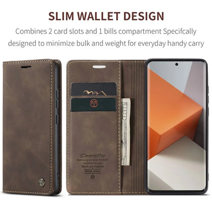 CASEME 013 Series For Xiaomi Redmi Note 13 Pro+ 5G Case Wallet Stand Flip Leather Phone Cover