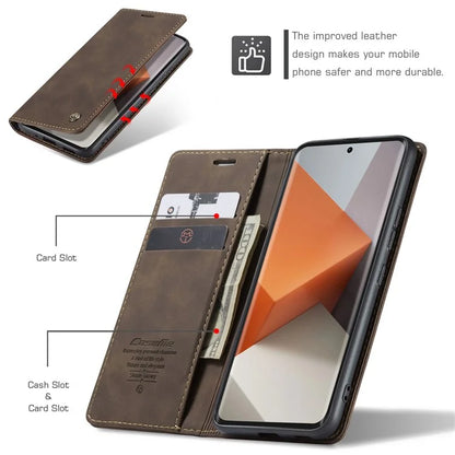 CASEME 013 Series For Xiaomi Redmi Note 13 Pro+ 5G Case Wallet Stand Flip Leather Phone Cover
