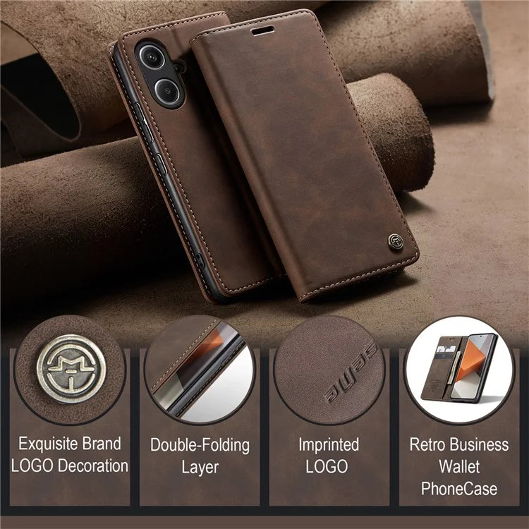 CASEME 013 Series For Xiaomi Redmi Note 13 Pro+ 5G Case Wallet Stand Flip Leather Phone Cover