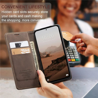 CASEME 013 Series For Xiaomi Redmi Note 13 5G Stand Case Shockproof Leather Phone Cover