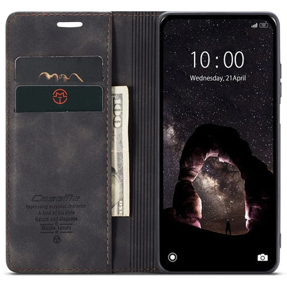 CASEME 013 Series For Xiaomi Redmi Note 13 5G Stand Case Shockproof Leather Phone Cover