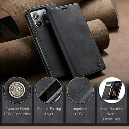CASEME 013 Series For Xiaomi Redmi Note 13 5G Stand Case Shockproof Leather Phone Cover