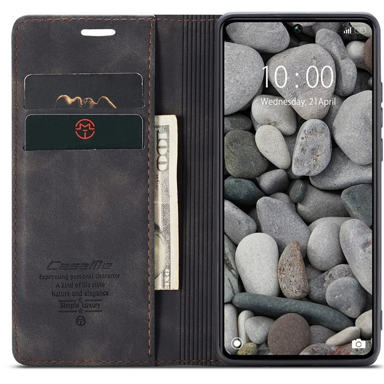 CASEME 013 Series For Xiaomi Redmi Note 13 Pro 5G / Poco X6 5G Case Leather Folio Wallet Phone Cover