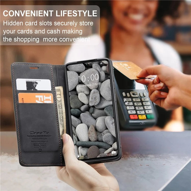 CASEME 013 Series For Xiaomi Redmi Note 13 Pro 5G / Poco X6 5G Case Leather Folio Wallet Phone Cover