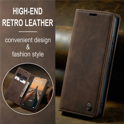 CASEME 013 Series For Xiaomi Redmi Note 13 Pro 5G / Poco X6 5G Case Leather Folio Wallet Phone Cover