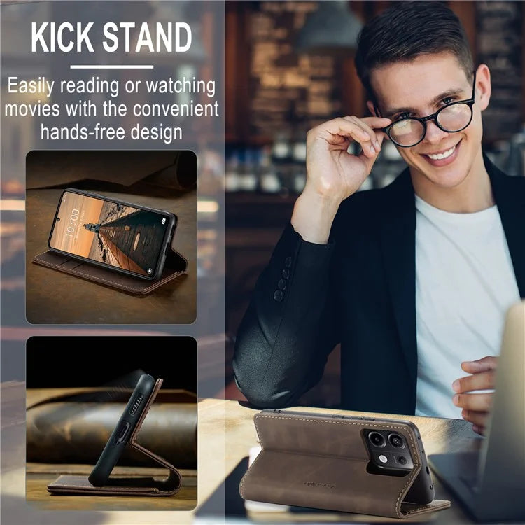 CASEME 013 Series For Xiaomi Redmi Note 13 Pro 5G / Poco X6 5G Case Leather Folio Wallet Phone Cover