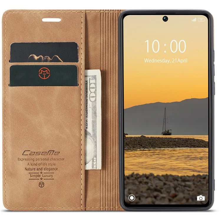 CASEME 013 Series For Xiaomi Redmi Note 13 Pro 5G / Poco X6 5G Case Leather Folio Wallet Phone Cover