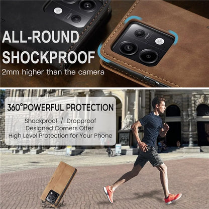 CASEME 013 Series For Xiaomi Redmi Note 13 Pro 5G / Poco X6 5G Case Leather Folio Wallet Phone Cover
