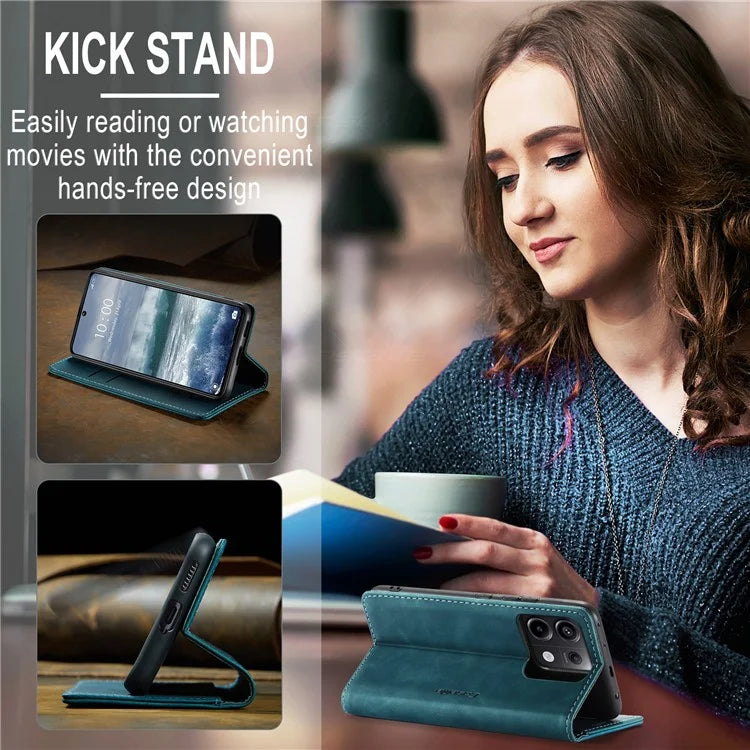 CASEME 013 Series For Xiaomi Redmi Note 13 Pro 5G / Poco X6 5G Case Leather Folio Wallet Phone Cover