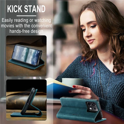 CASEME 013 Series For Xiaomi Redmi Note 13 Pro 5G / Poco X6 5G Case Leather Folio Wallet Phone Cover