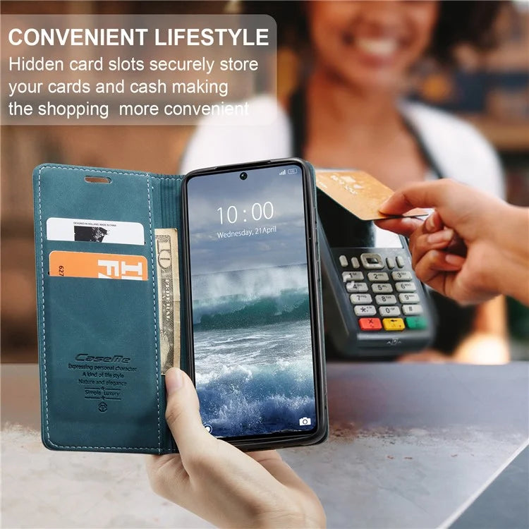 CASEME 013 Series For Xiaomi Redmi Note 13 Pro 5G / Poco X6 5G Case Leather Folio Wallet Phone Cover