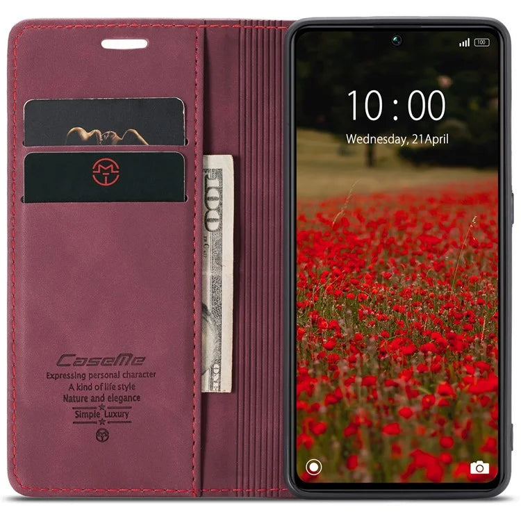 CASEME 013 Series For Xiaomi Redmi Note 13 Pro 5G / Poco X6 5G Case Leather Folio Wallet Phone Cover