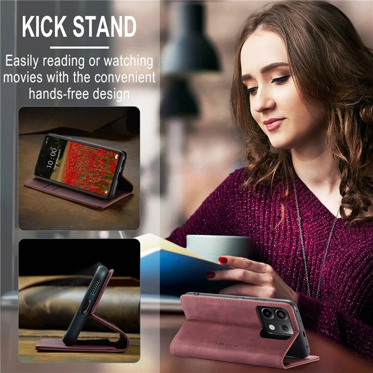 CASEME 013 Series For Xiaomi Redmi Note 13 Pro 5G / Poco X6 5G Case Leather Folio Wallet Phone Cover