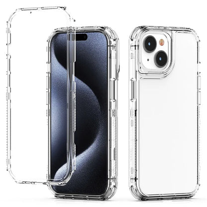 For iPhone 15 Clear Case Drop Protection TPU+PC+Acrylic Hybrid Phone Cover