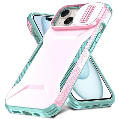 For iPhone 15 Case TPU+PC Phone Cover Upgraded Lens Protection