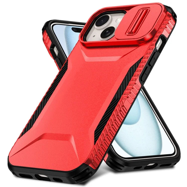 For iPhone 15 Case TPU+PC Phone Cover Upgraded Lens Protection