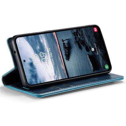 CASEME 003 Series For Samsung Galaxy A35 5G Case Retro Style Waxy Leather Phone Cover Stand Flip