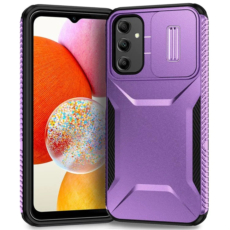 For Samsung Galaxy A14 5G Case Shockproof TPU+PC Phone Cover with Camera Lid