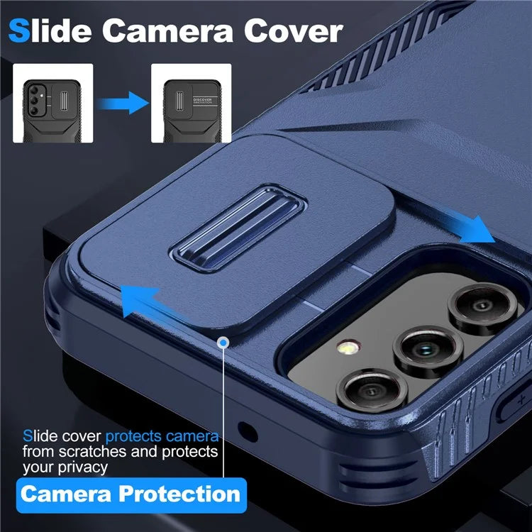 For Samsung Galaxy A14 5G Case Shockproof TPU+PC Phone Cover with Camera Lid