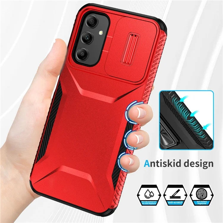 For Samsung Galaxy A14 5G Case Shockproof TPU+PC Phone Cover with Camera Lid