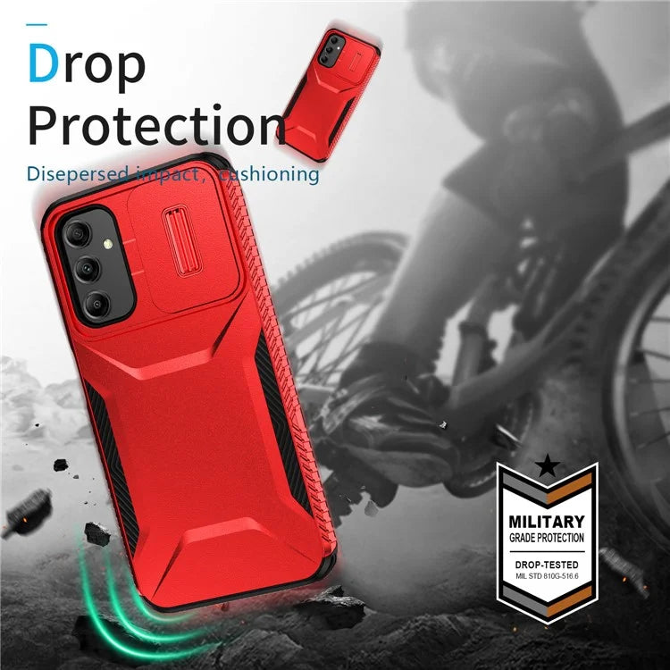For Samsung Galaxy A14 5G Case Shockproof TPU+PC Phone Cover with Camera Lid
