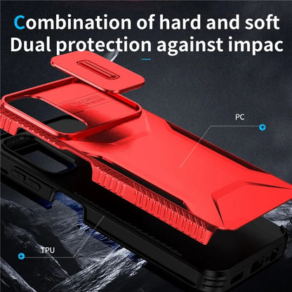 For Samsung Galaxy A14 5G Case Shockproof TPU+PC Phone Cover with Camera Lid