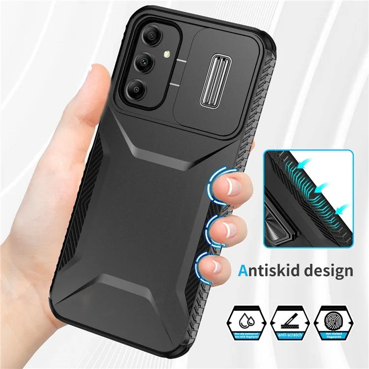 For Samsung Galaxy A14 5G Case Shockproof TPU+PC Phone Cover with Camera Lid