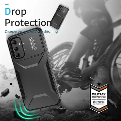 For Samsung Galaxy A14 5G Case Shockproof TPU+PC Phone Cover with Camera Lid