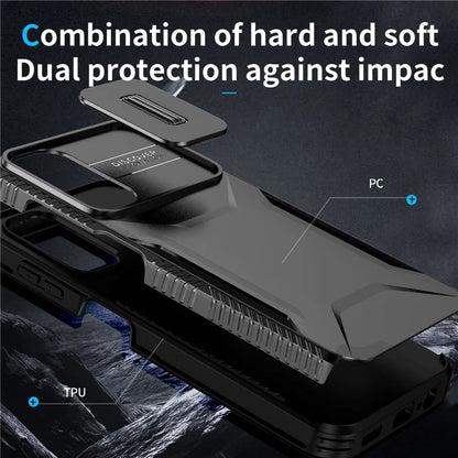 For Samsung Galaxy A14 5G Case Shockproof TPU+PC Phone Cover with Camera Lid