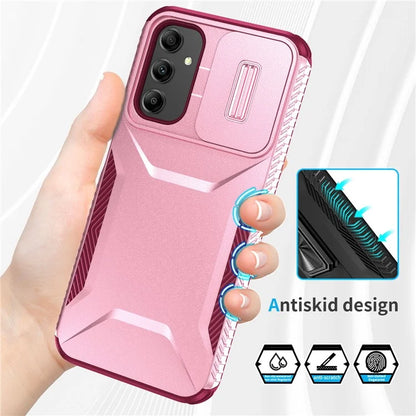 For Samsung Galaxy A14 5G Case Shockproof TPU+PC Phone Cover with Camera Lid