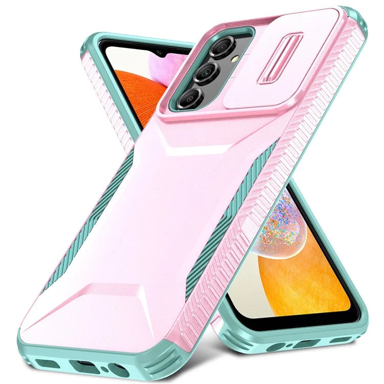 For Samsung Galaxy A14 5G Case Shockproof TPU+PC Phone Cover with Camera Lid