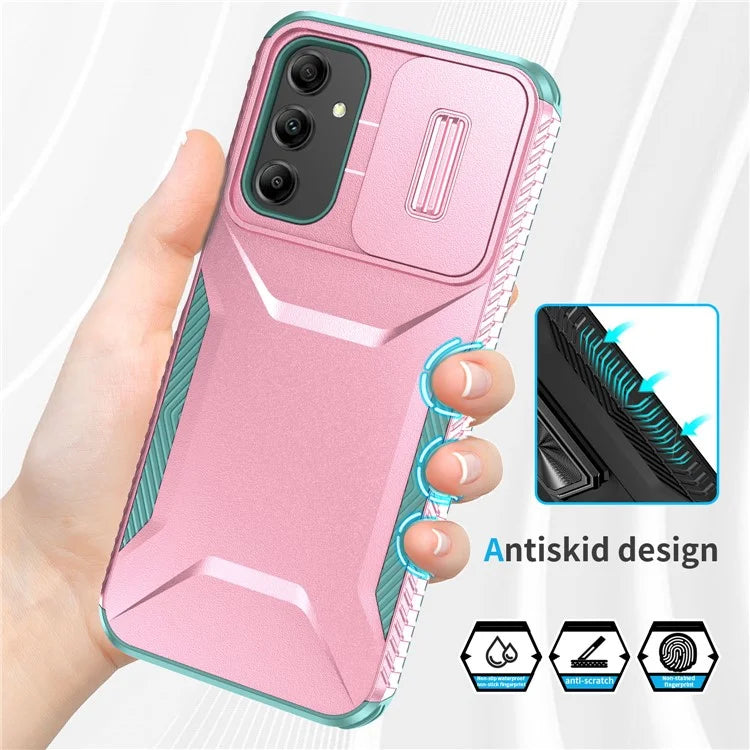 For Samsung Galaxy A14 5G Case Shockproof TPU+PC Phone Cover with Camera Lid