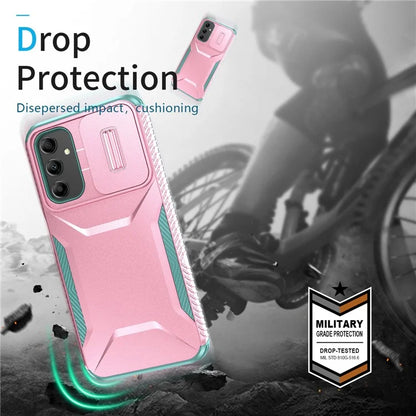 For Samsung Galaxy A14 5G Case Shockproof TPU+PC Phone Cover with Camera Lid