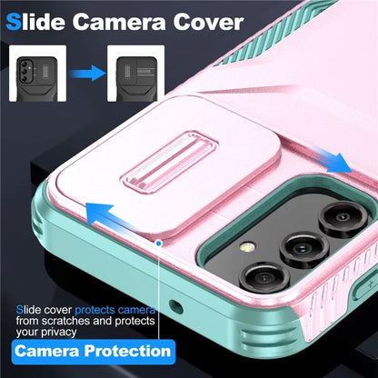 For Samsung Galaxy A14 5G Case Shockproof TPU+PC Phone Cover with Camera Lid