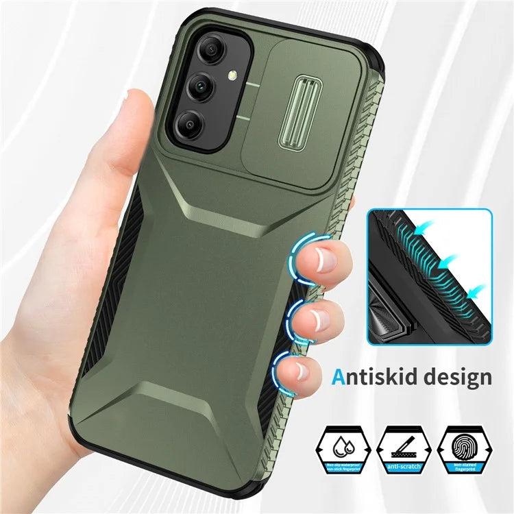 For Samsung Galaxy A14 5G Case Shockproof TPU+PC Phone Cover with Camera Lid