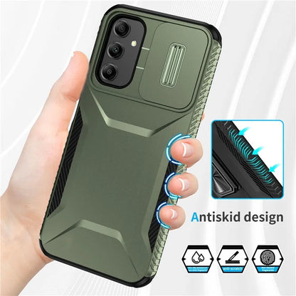 For Samsung Galaxy A14 5G Case Shockproof TPU+PC Phone Cover with Camera Lid