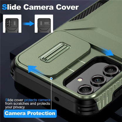 For Samsung Galaxy A14 5G Case Shockproof TPU+PC Phone Cover with Camera Lid