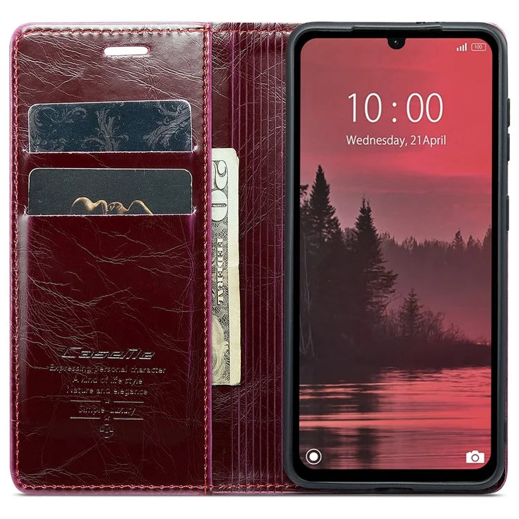 CASEME 003 Series For Xiaomi Redmi 13C 4G  /  Poco C65 4G Case Leather Phone Cover Stand Wallet