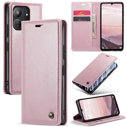 CASEME 003 Series For Xiaomi Redmi 13C 4G  /  Poco C65 4G Case Leather Phone Cover Stand Wallet