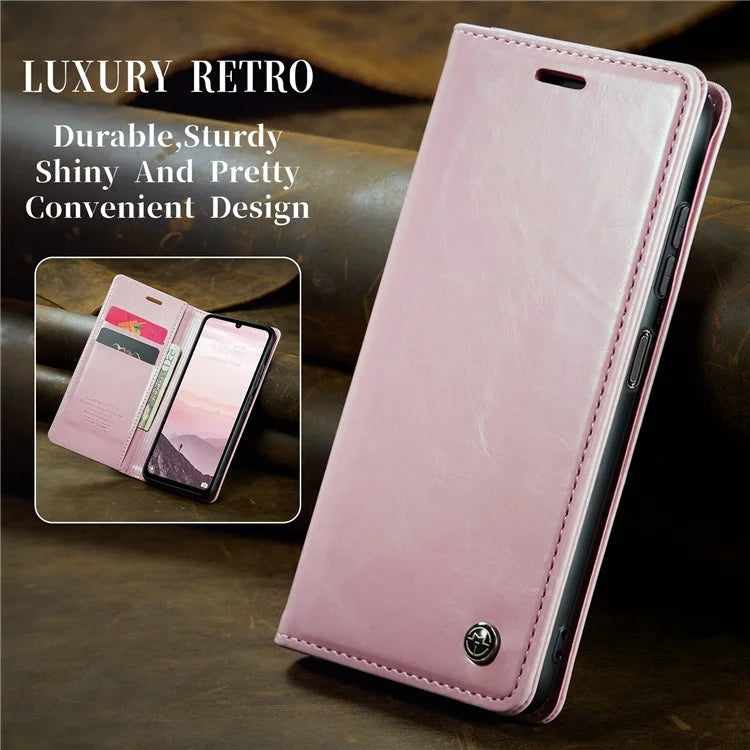 CASEME 003 Series For Xiaomi Redmi 13C 4G  /  Poco C65 4G Case Leather Phone Cover Stand Wallet