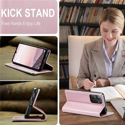 CASEME 003 Series For Xiaomi Redmi 13C 4G  /  Poco C65 4G Case Leather Phone Cover Stand Wallet