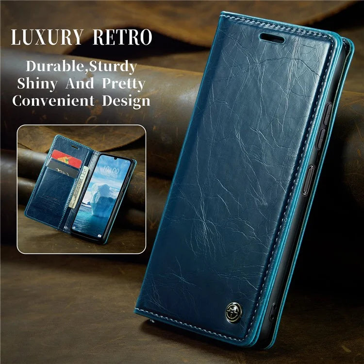 CASEME 003 Series For Xiaomi Redmi 13C 4G  /  Poco C65 4G Case Leather Phone Cover Stand Wallet
