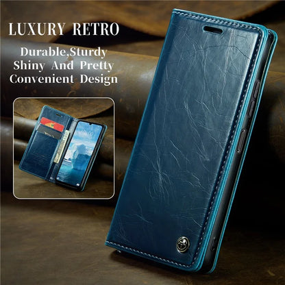 CASEME 003 Series For Xiaomi Redmi 13C 4G  /  Poco C65 4G Case Leather Phone Cover Stand Wallet