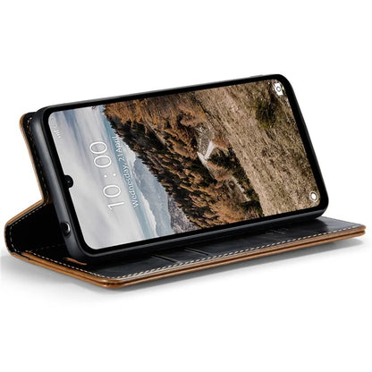CASEME 003 Series For Xiaomi Redmi 13C 4G  /  Poco C65 4G Case Leather Phone Cover Stand Wallet