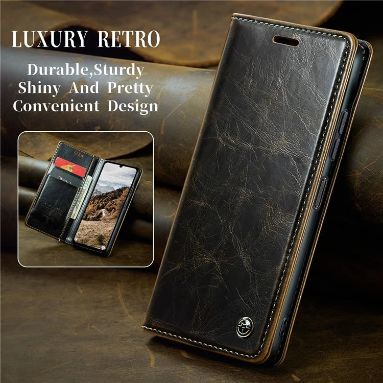 CASEME 003 Series For Xiaomi Redmi 13C 4G  /  Poco C65 4G Case Leather Phone Cover Stand Wallet